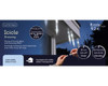 LED Cool White Icicle 8 Light Set 9.5 ft. with Transparent Wire