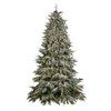 7.5' Frosted Norfolk Pine Tree - CLEAR 5mm LED