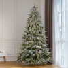 7.5' Frosted Norfolk Pine Tree - CLEAR 5mm LED