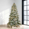 7.5' Frosted Norfolk Pine Tree - CLEAR 5mm LED