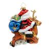 Radko Santa's Celestial Reindeer Ride Christmas Ornament