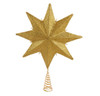Pearl/Gold 8-Point Star Tree Topper 16"