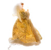 10" Ivory/Gold Angel Tree Topper 10Lt