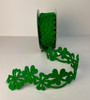 Felt Shamrock Cutout Ribbon 2.5" X 10yd 