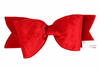 24" Red Velvet Fabric Bow