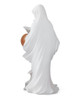 20" White Drapped Ghost Holding Pumpkin LED w/Timer