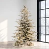 7.5' Flocked Lucerne Tree-ColorChange 3mm LED PowerPole