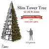 20' Slim Tower Tree-RGB LED