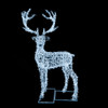 8' Silver Reindeer With 1000 Cool White LED Lights