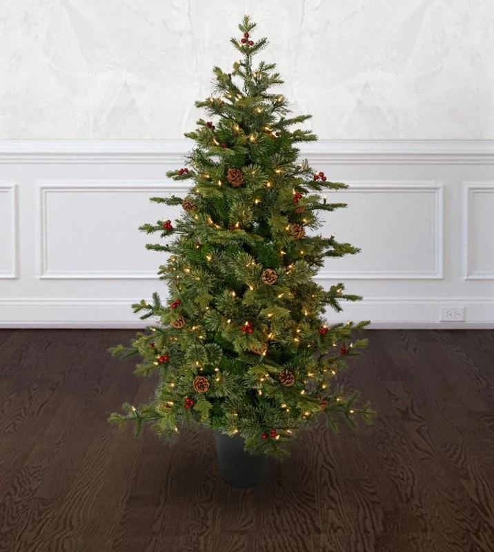 Potted Timberline artificial Christmas tree