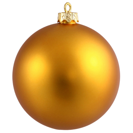 Gold Matte Shatterproof Ball Ornament 8
