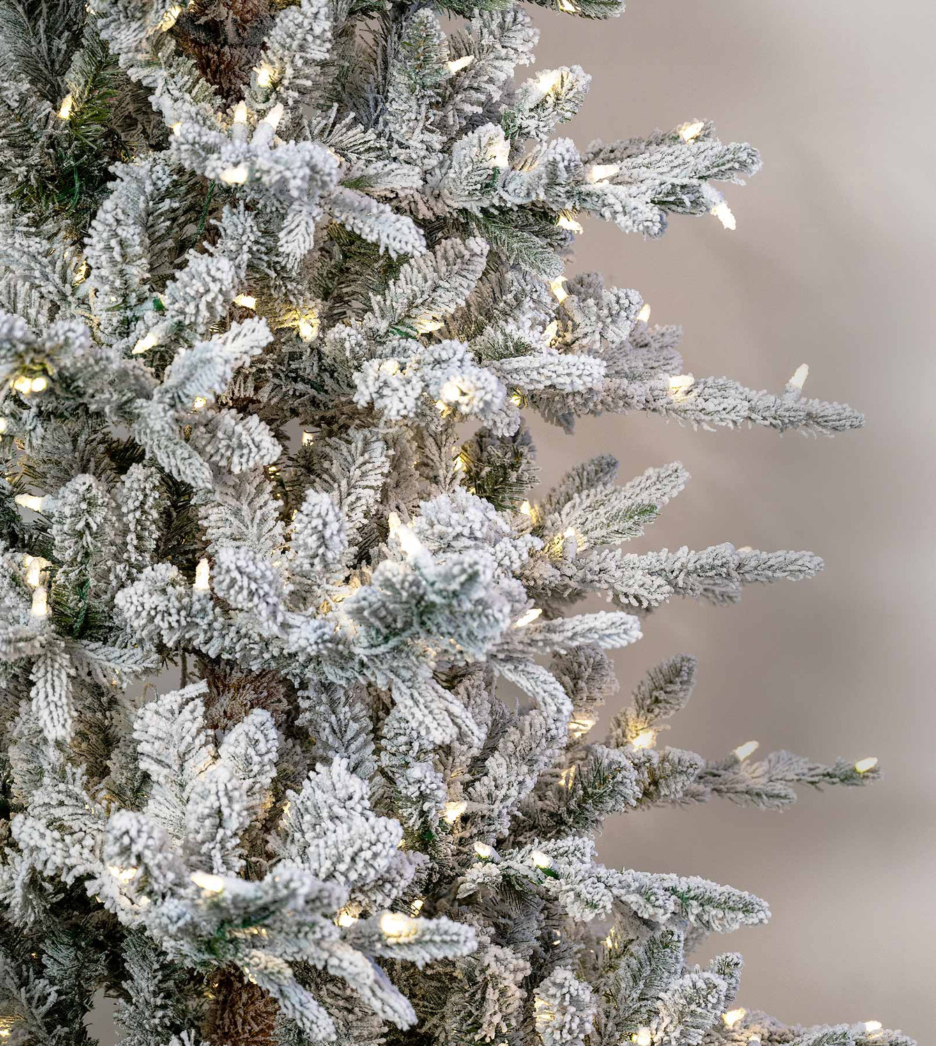 7.5' Flocked Appalachian Fir Tree | Clear LED | Treetime