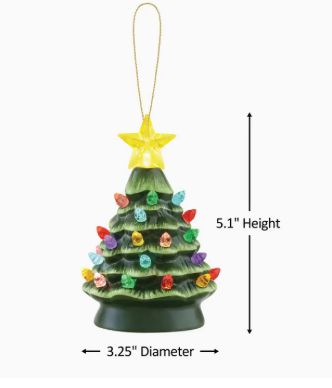 Mr. Christmas Nostalgic Ceramic Tree Ornaments - Thumbnail 3