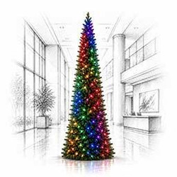 Slim RGB Tower Trees