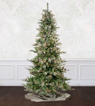 7.5' Frosted Virginia Tree - Clear LED