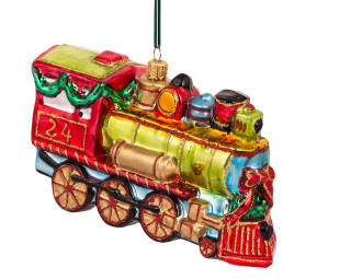 Huras Family Locomotive Train Ornament