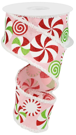 Bold Peppermints Ribbon, Pink, Red, White and Lime