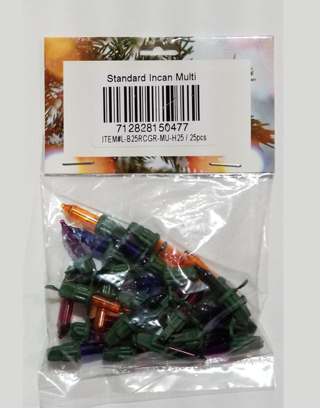 Spare Bulbs, Classic Incand, Multi, 25pcs 