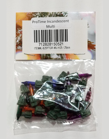 Spare Bulbs, ProTime Incand, Multi, 25pcs 