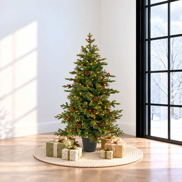 5' Potted Timberline Tree - Clear 