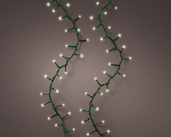 LED Warm White 36.9ft. Compact Connect Light Set With Green Wire 