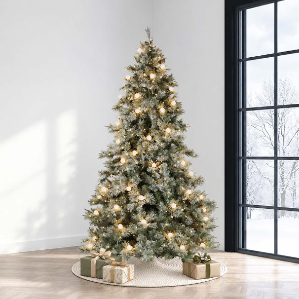 6.5' Frosted Elegance Tree - Clear LED