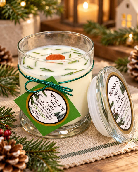 Natural Fir Libbey Status Jar Candle  12oz. 