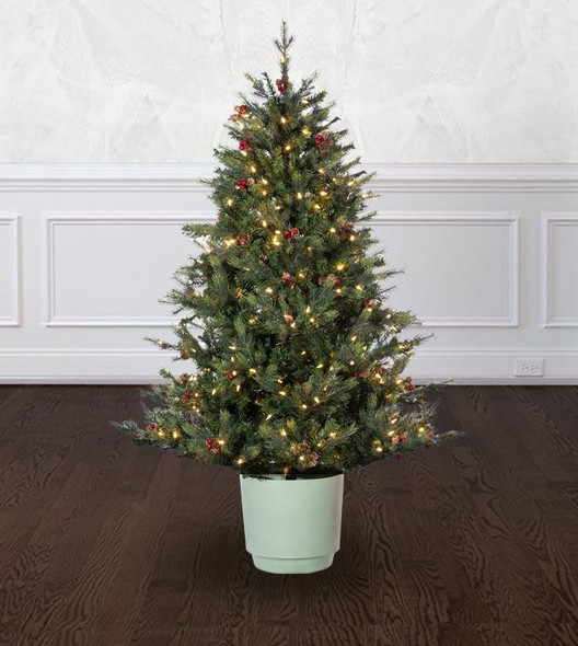 5' Santa Fe POTTED Tree - Clear LED 