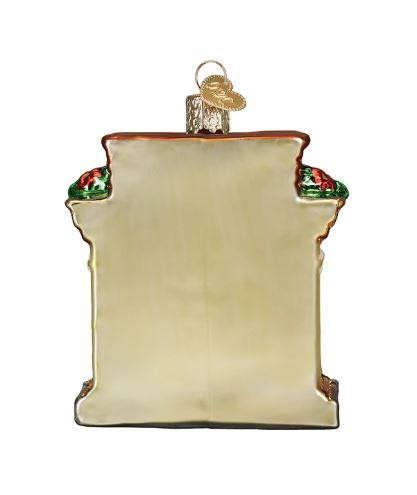Old World Holiday Hearth Glass Christmas Ornament 