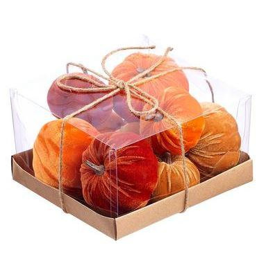 10 Velvet Pumpkins 