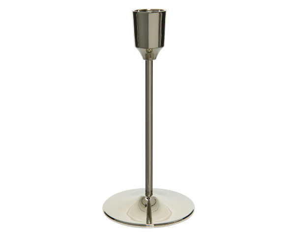 Silver Taper Candle Holder 8.1" 