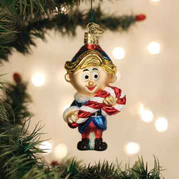 Old World Hermey The Elf Glass Christmas Ornament 