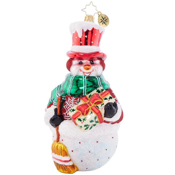 Radko Christmas Joy Snowman Ornament 