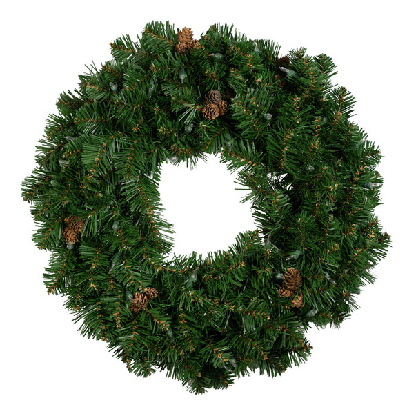 24" Scottsdale Spruce Wreath - Unlit