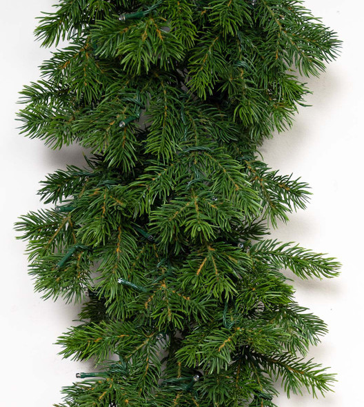 9' X 12" Natural Douglas Garland - Battery-Operated Clear LED 9' X 12" Natural Douglas Garland - Battery-Operated Clear LED