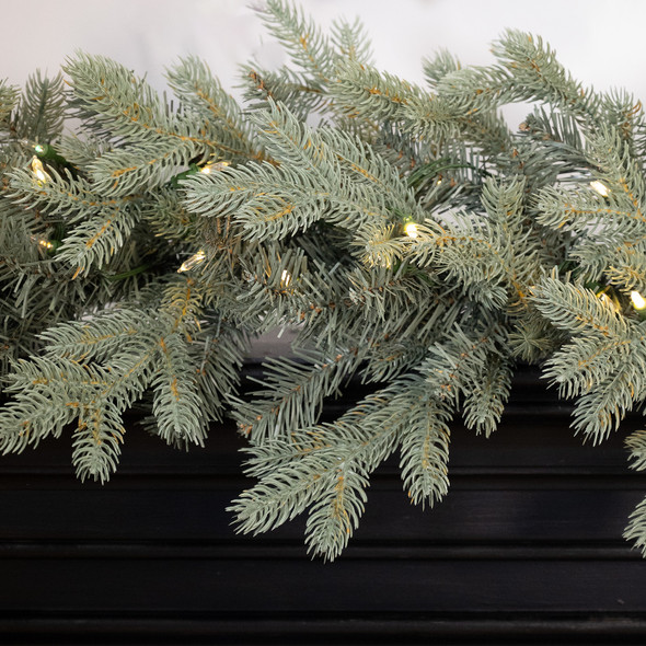 9' X 12" Savoy Blue Spruce Garland - ColorChange LED 9' X 12" Savoy Blue Spruce Garland - ColorChange LED