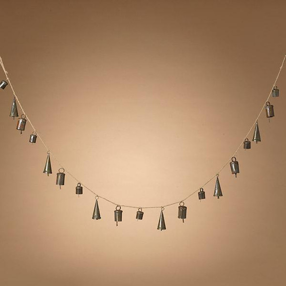Holiday Metal Bell Garland 5' 
