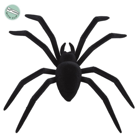 9.5" Spider w/Clip Black