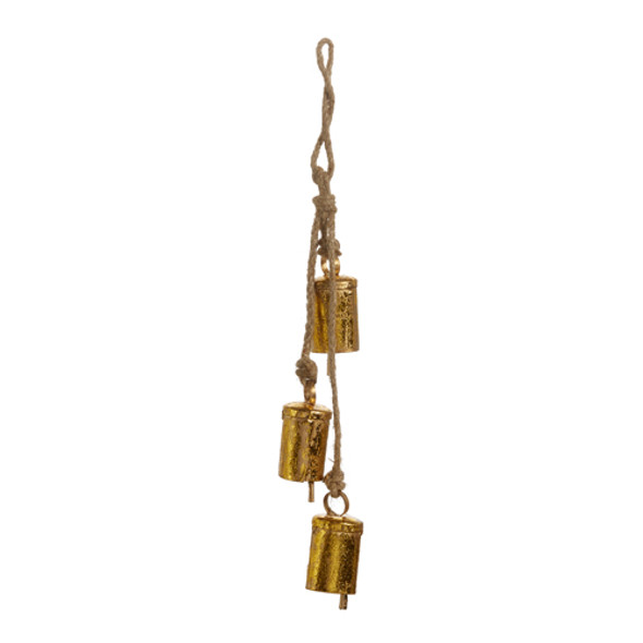 String of Gold Vintage Bells 13"