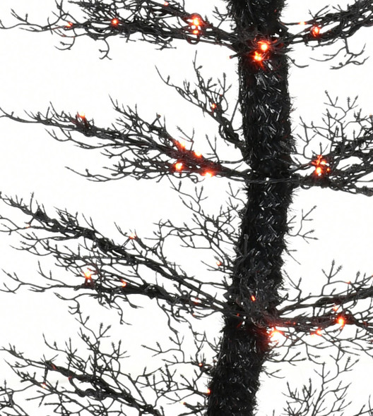 7' Dancing Demon Tree - Orange/Purple LED