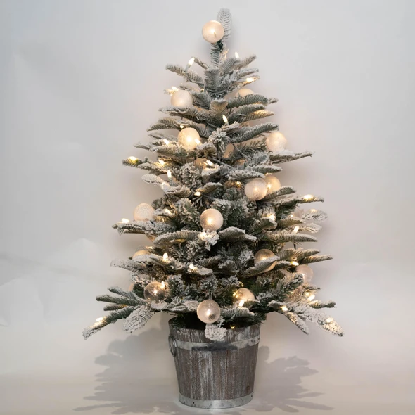 3' Anaheim Fir Potted Tree - Clear LED ColorChange Lights 