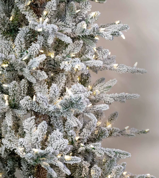 7.5' Flocked Appalachian Fir TREE - UNLIT 