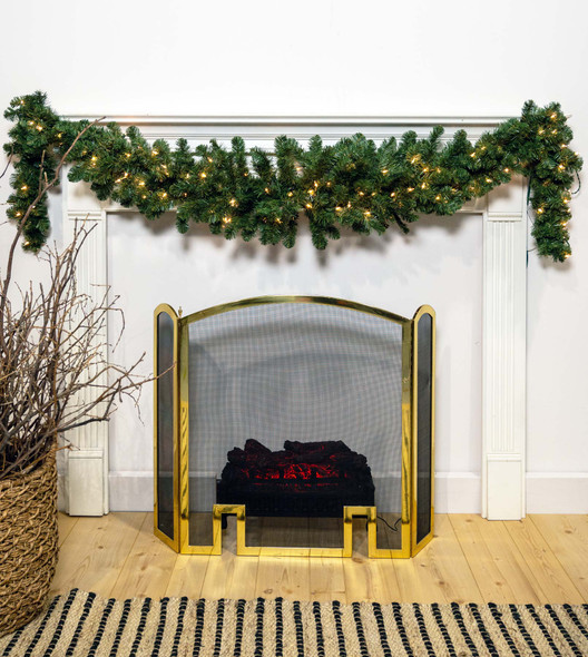 9' X 14" Royal Fireside Garland - Clear 9' X 14" Royal Fireside Garland - Clear