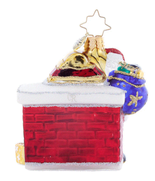 Radko Nice List Santa Gem Ornament