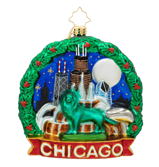 Radko Windy City Wonderland Christmas Ornament 