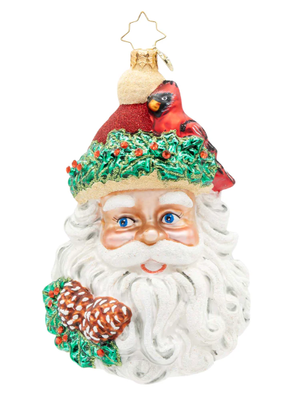 Radko Woodland Wishes Santa Christmas Ornament