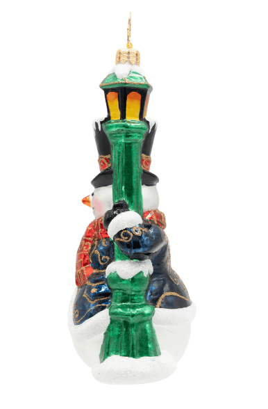 Radko The Holiday Gentelman Snowman Christmas Ornament 