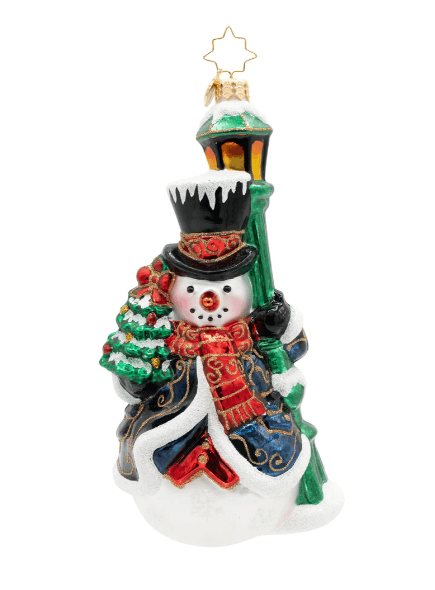 Radko The Holiday Gentelman Snowman Christmas Ornament 