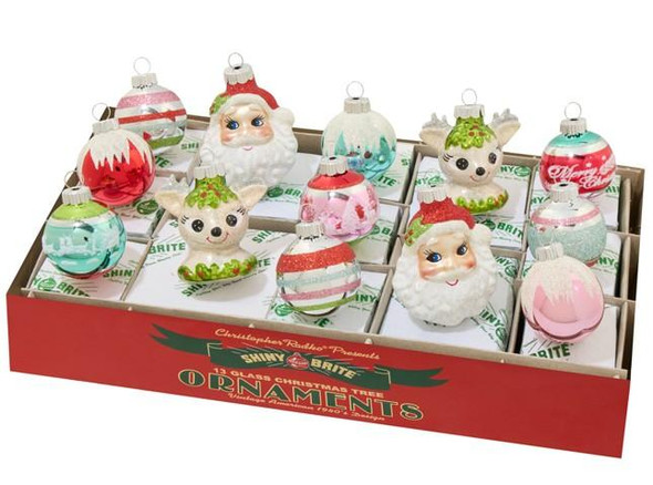 Radko Festive Fete 13 Count Figures and Decorated Rounds 