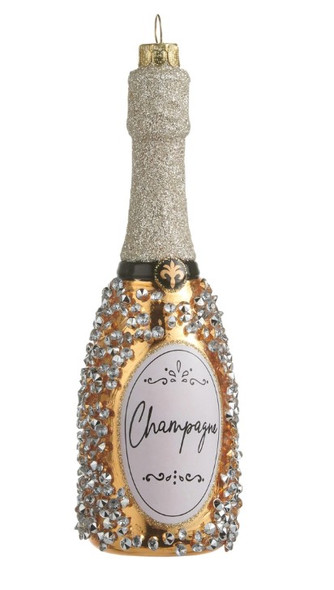 6.25" Champagne Bottle Ornament